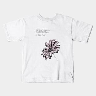 2 Peter 3:18 Grow in Grace - Faith Bible Verse Kids T-Shirt